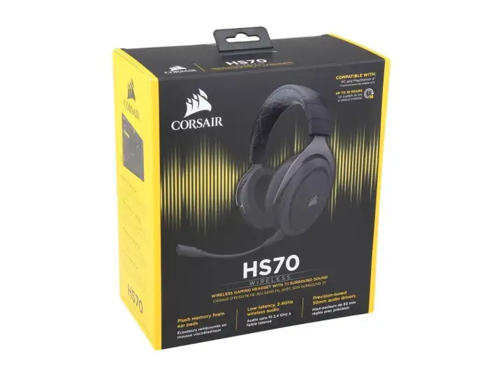 corsair hs70 wireless gaming headset
