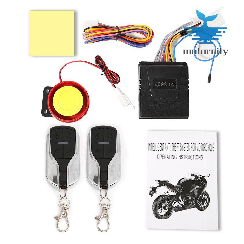 12V Motorcycle Alarm System Anti-theft Security Alarm System Remote Control