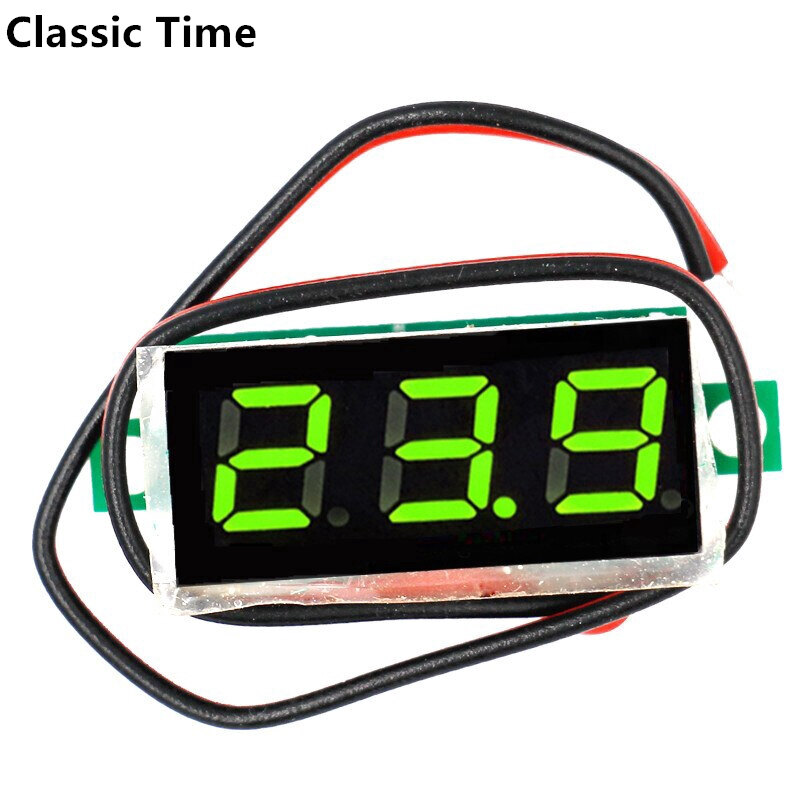 0.28 Inch 2.5V-40V Mini Digital Voltmeter Voltage Tester Meter LED Screen Electronic Parts Accessories Digital Voltmeter