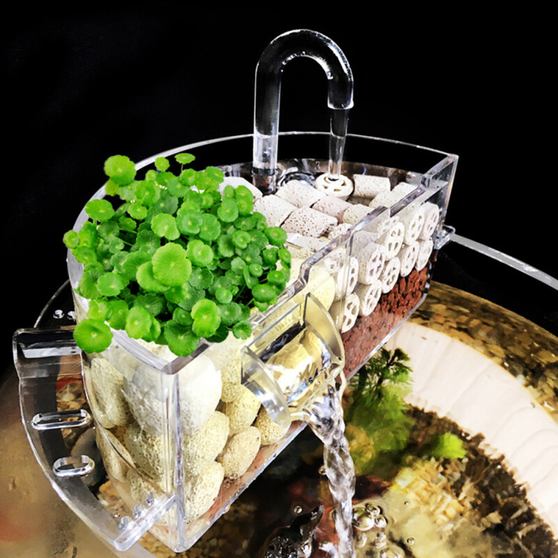 Hộp Lọc Ngoài 3 Trong 1 Hộp Nhỏ Giọt Tuần Hoàn Thác Nước Yên Tĩnh Máy Lọc Nước Phụ Kiện Bể Cá Bể Cá