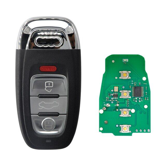 Datong world car remote key for audi q5 315 mhz audi 5 series chip 8t0959754c auto smart control blank key with uncut blade