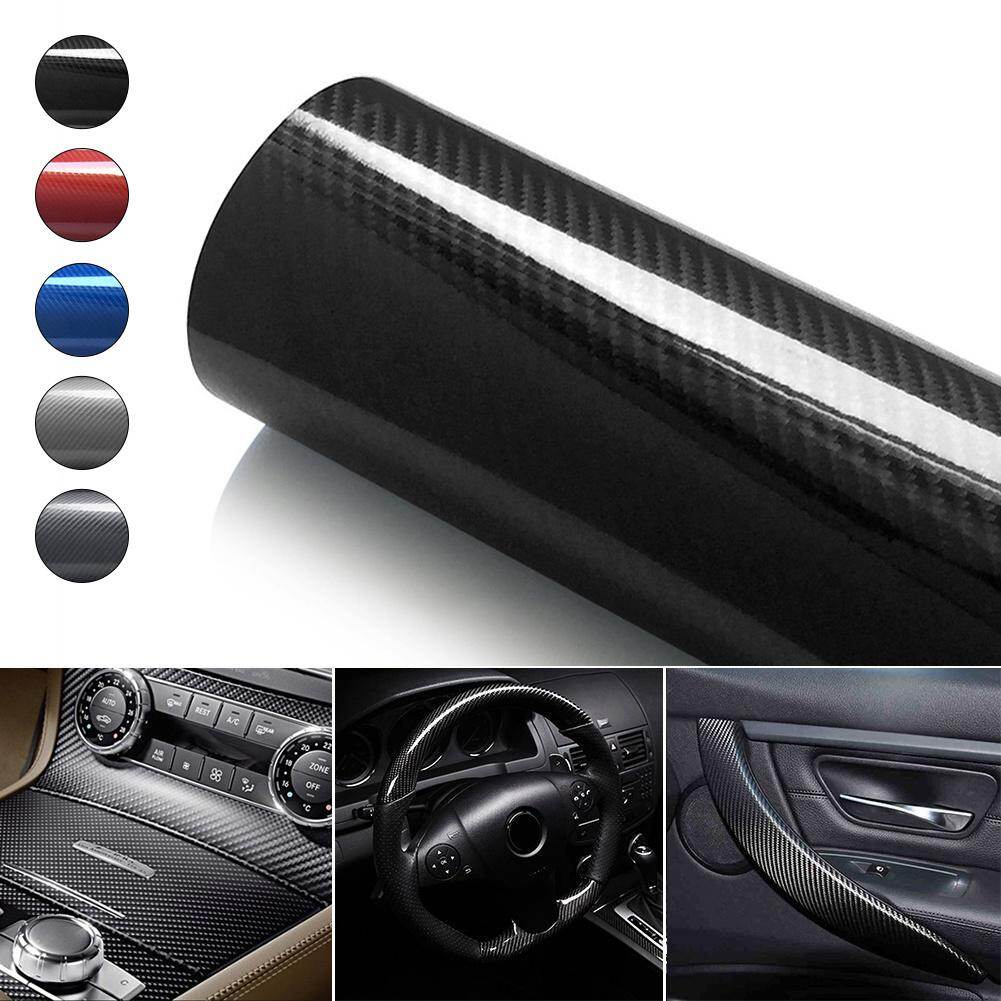 152cm 5D Carbon Fiber High Glossy Film Car Motorcycle Accessories Interior Decoration