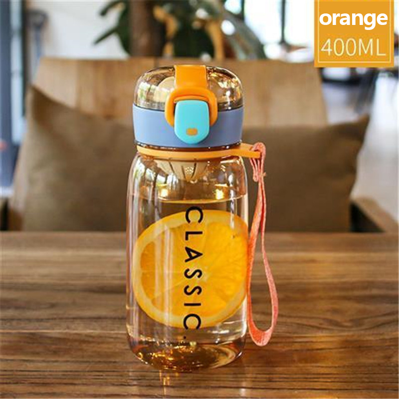 Ready stock 400ml/500ml water cup cute simple water bottle for kids korean version sports cup bottle drink portable straw cup botol air shaker bottle OUA941 水壶水瓶
