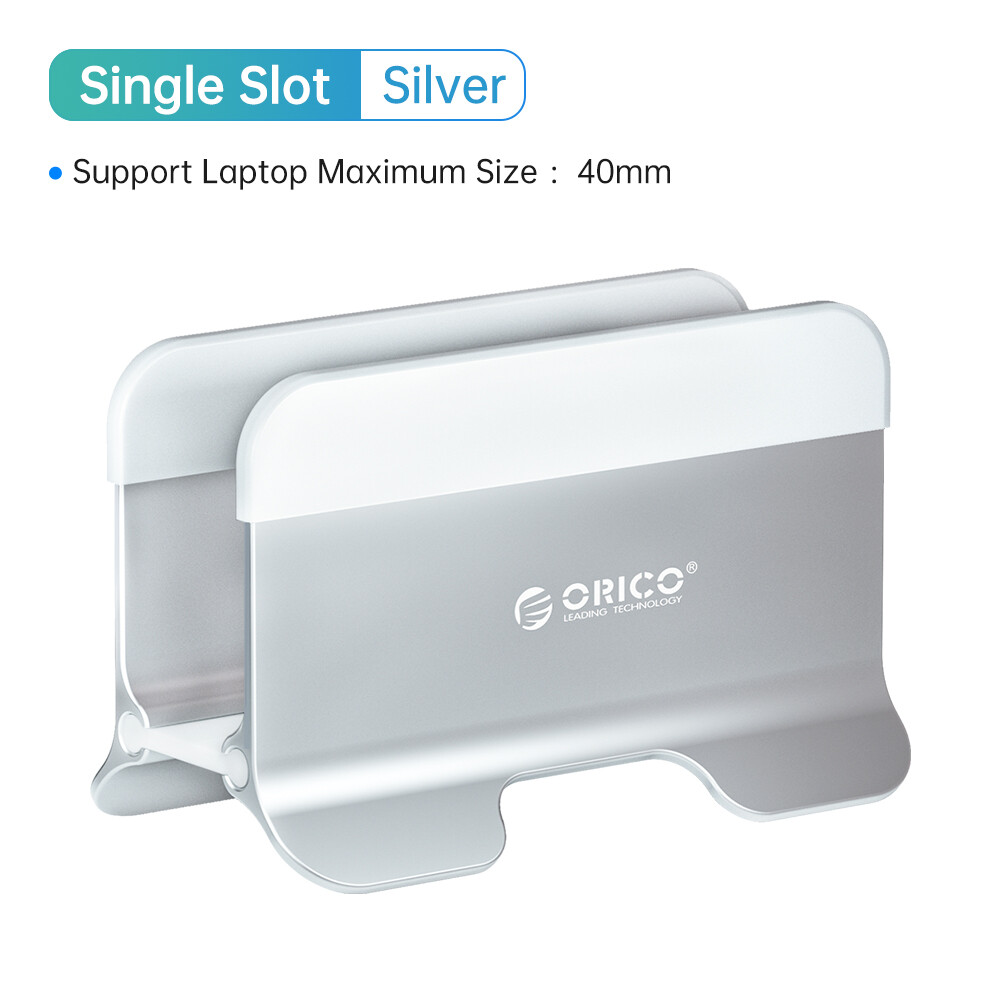 ORICO Aluminum Vertical Laptop Stand Gravity Locking Holder Desktop Notebook Stand Tablet Stand for Storage