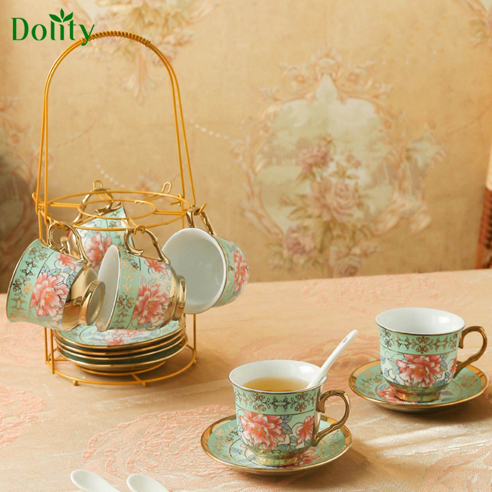 Vintage floral deals tea set