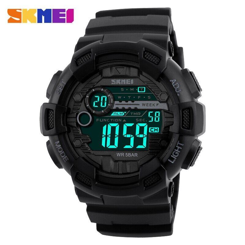 Nơi bán Nam Đồng Hồ Thể Thao Chống Nước 50M Lưng LED Kỹ Thuật Số Đồng Hồ Chronograph Đôi Thời Gian Đồng Hồ Nữ Đồng Hồ Relogio Masculino 1243