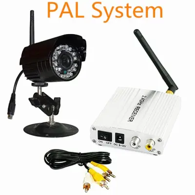 2.4GHZ Wireless camera video audio cctv security system WIFI receiver transmitter outdoor Night vision wireless surveillance kit
