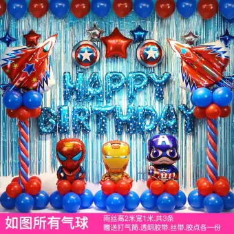Captain America Superman Children S Theme Boys Birthday Party
