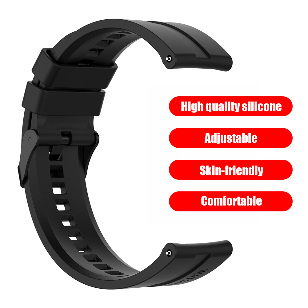 Practical Adjustable Silicone Band for Huawei Watch GT 46mm/GT Runner Replacement Strap