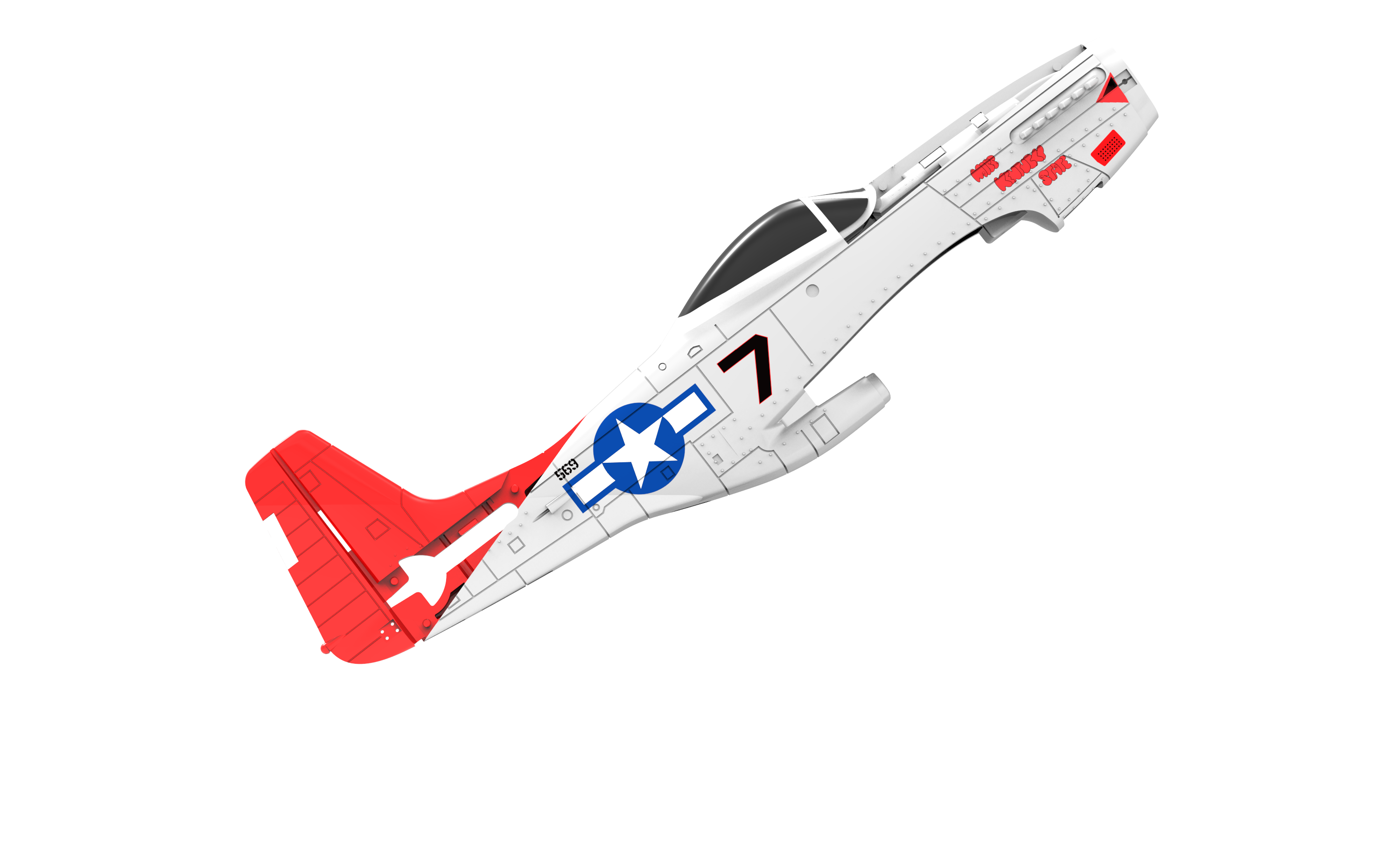 Hélices De Motor A+B Para VOLANTEX RC Sport Cub 400 Y Mustang 400mm - Pack De 4, Blanco