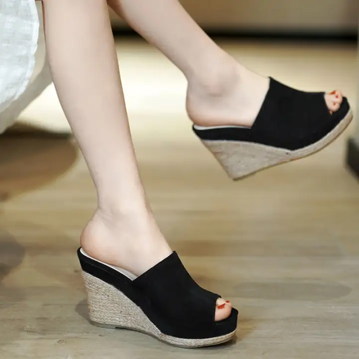 rubber platform sandals
