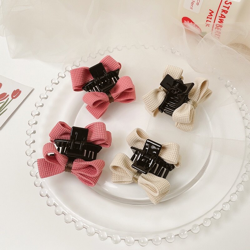 New cute small double-sided bow hairpin