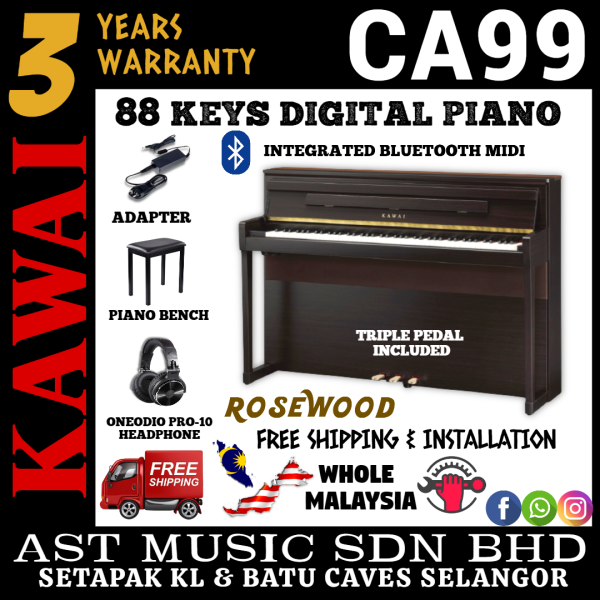Kawai CA99 88-key Digital Piano – Rosewood ( CA-99 / Ca99 ) Malaysia