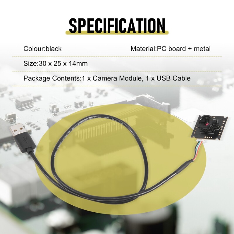 USB Camera Module OV9726 CMOS 1MP 50 Degree Lens USB IP Camera Module for Window Android and Linux System