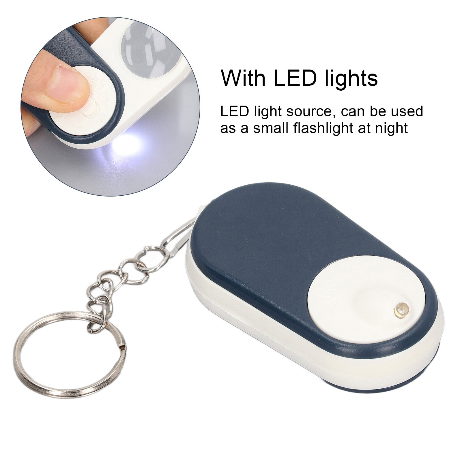 Magnifier Magnifying Glass Folding Dark Blue 10X with LED White Light for Printing