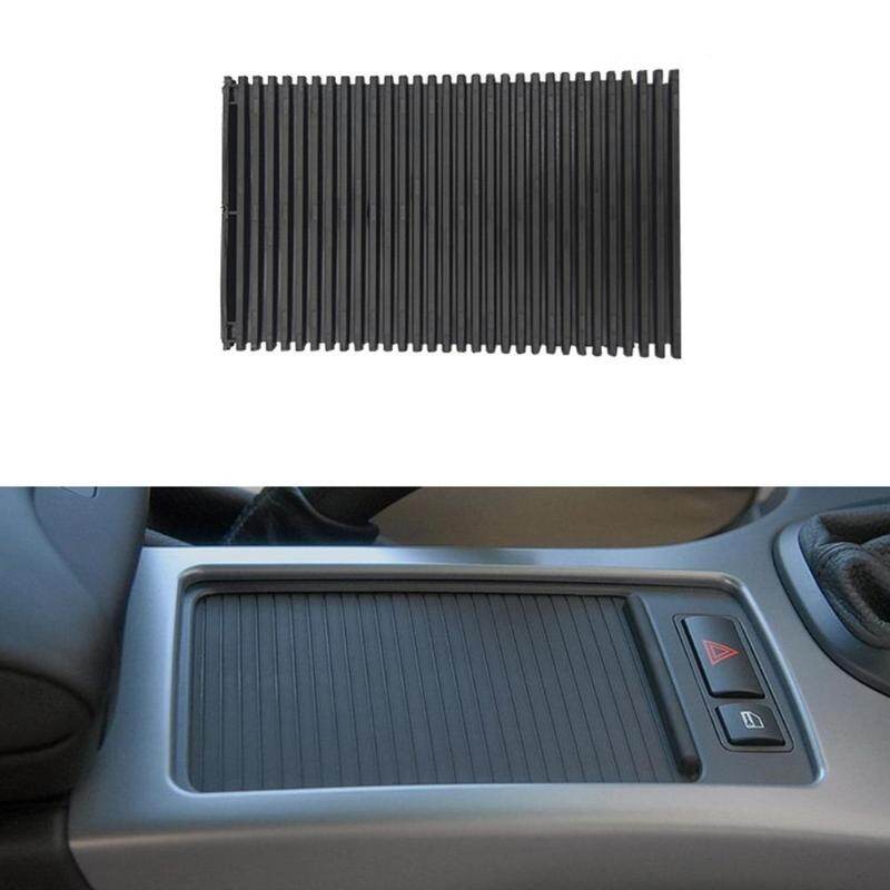 Vodool car center console cover slide roller blind cover water cup holder curtain interior accessories for bmw x5 e53 1998-2006 interior accessories covers