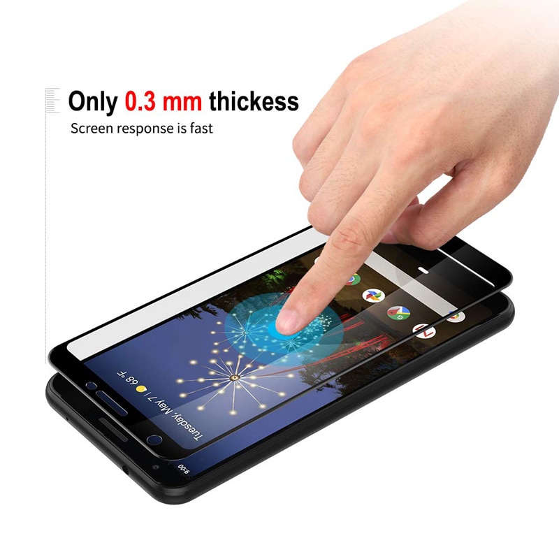 Kính Cường Lực 4D Full Màn Cho Google Pixel 3A, Dán Màn Hình Pixel Full Màn