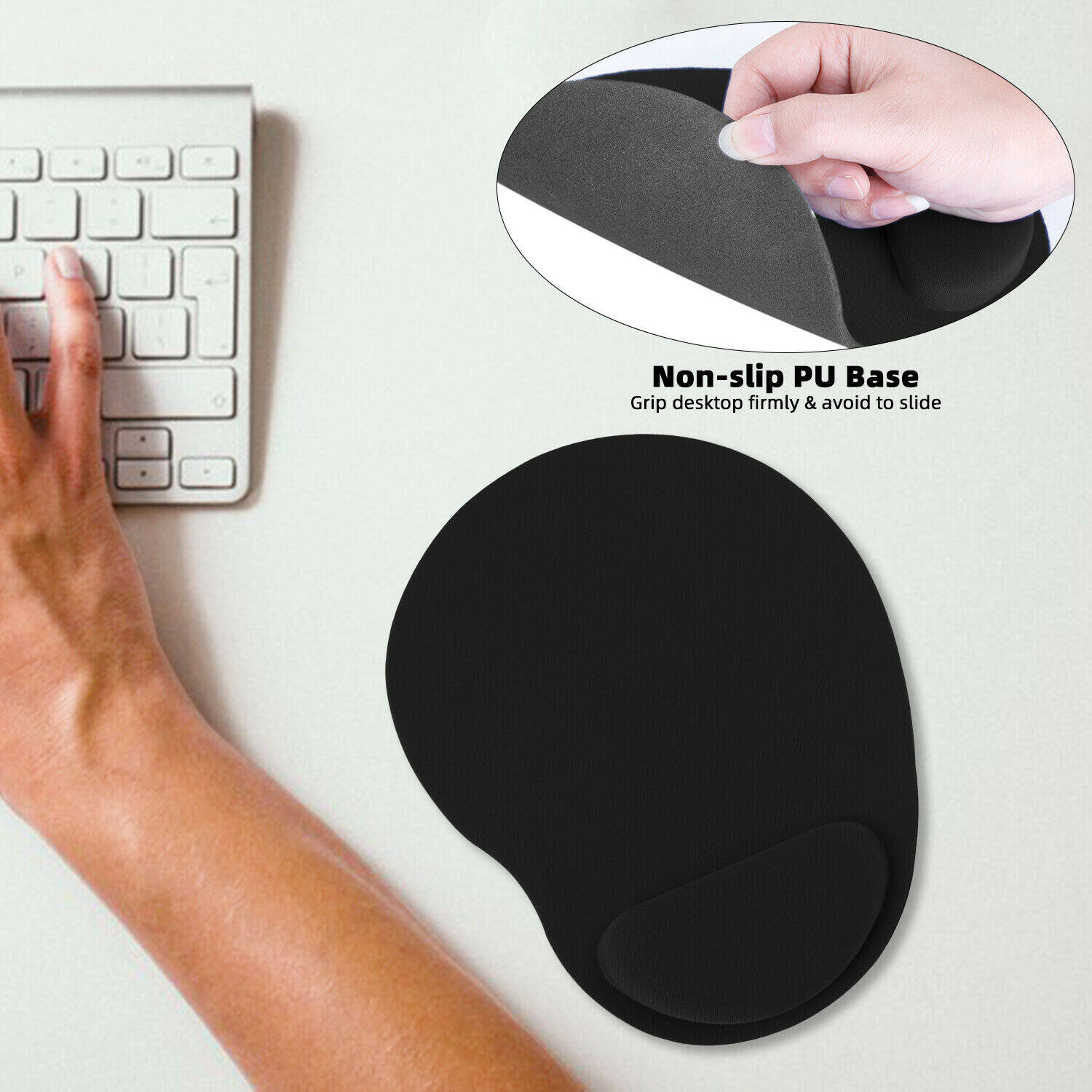 [Alien Data] Tấm Lót Chuột Tiện Dụng Thoải Mái Với Miếng Đệm Cổ Tay Tấm Lót Chuột PC Chống Trượt