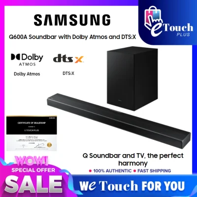 SAMSUNG Soundbar [ HW-Q600A/XM ] HW-Q600A with Dolby Atmos and DTS:X / Replacement For Old Model HW-Q60T/XM HW-Q60T