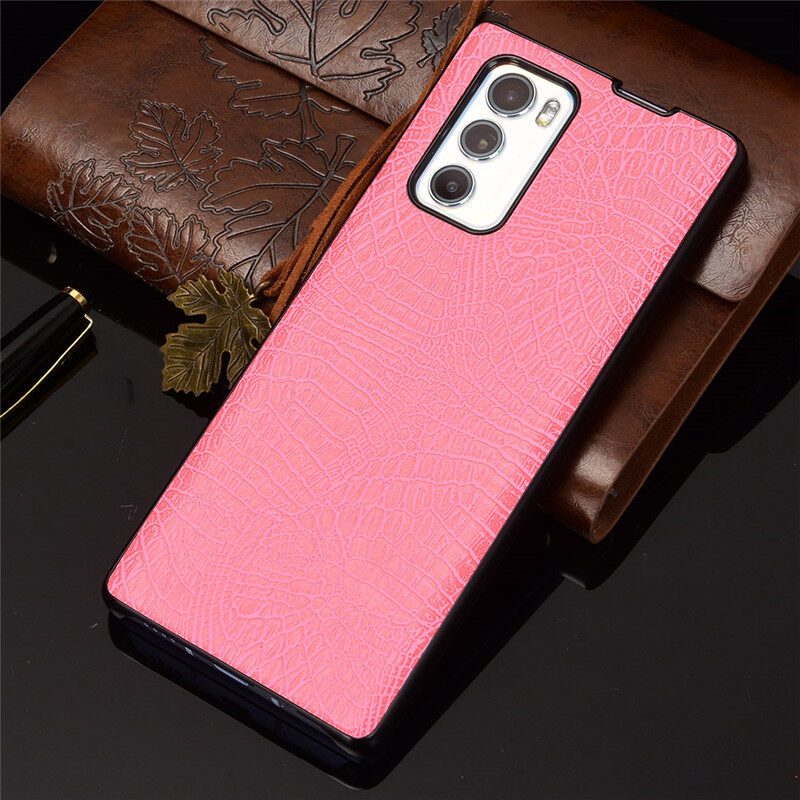 Điện Thoại Trở Lại Trường Hợp, Dành Cho LG Wing 5G, Vỏ Cứng PU + PC Họa Tiết Cá Sấu Dành Cho LG Wing 5G Trường Hợp Chống Sốc ProtectBackCover Vỏ