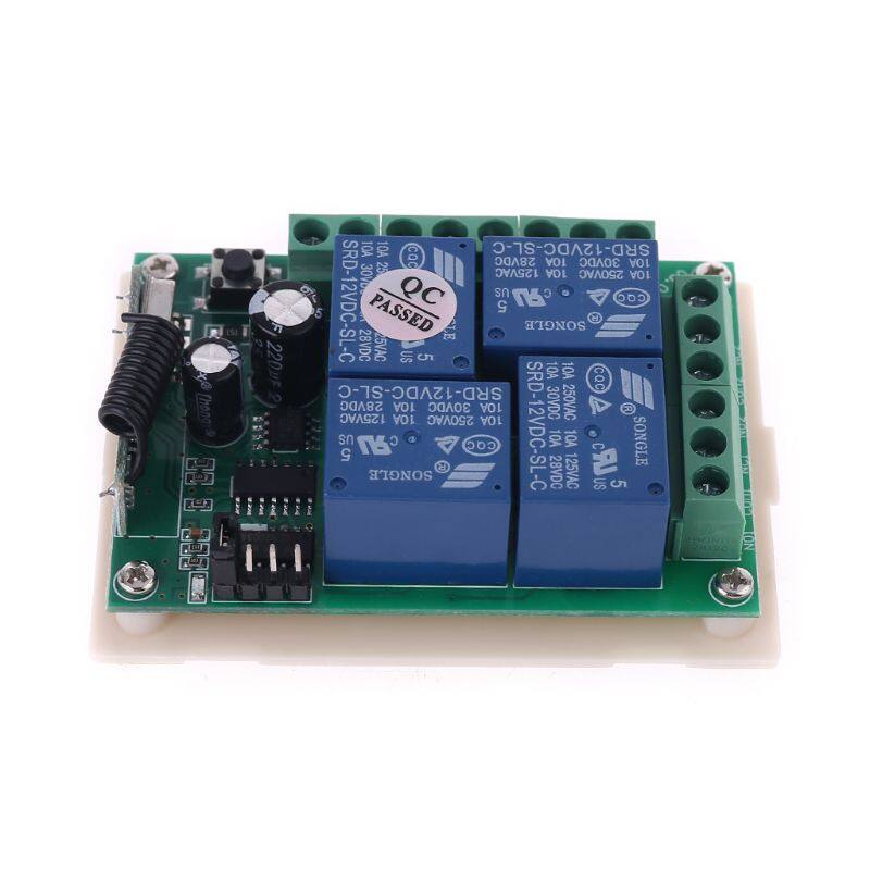 Wireless RF Remote Control Module 12V 24V 4CH Channel 315MHZ 433MHz Relay Switch Transmitter Toggle Transmitter Receiver