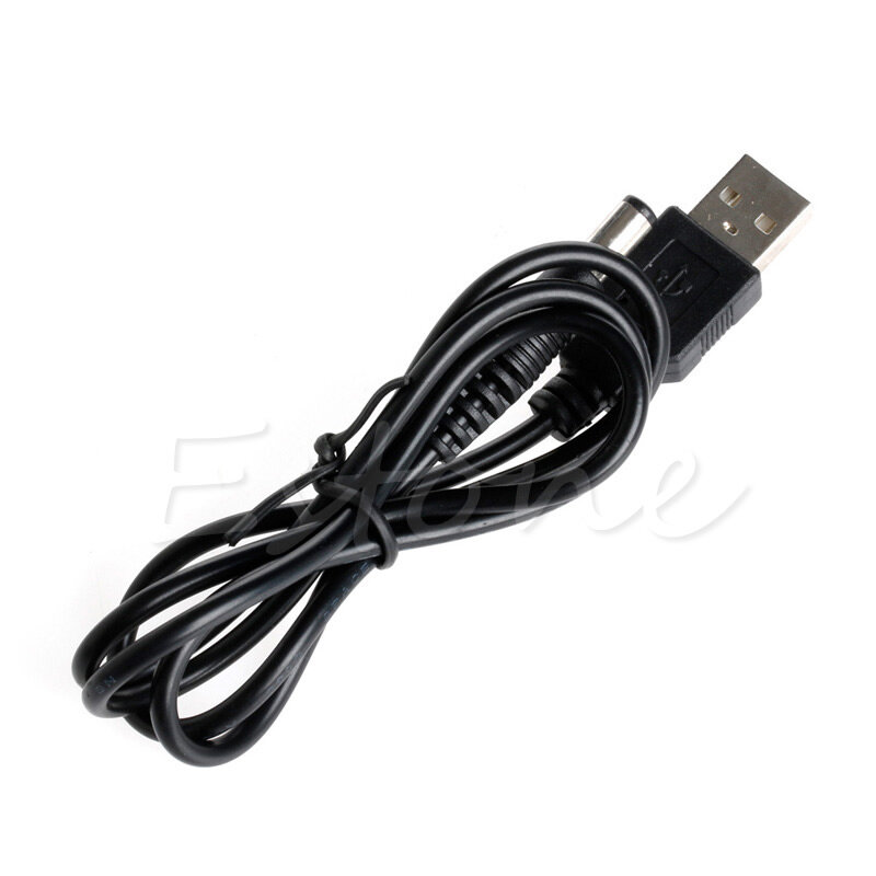 Hot sale usb port to 5.5mm / 2.1mm 5v for dc barrel jack power cable connector