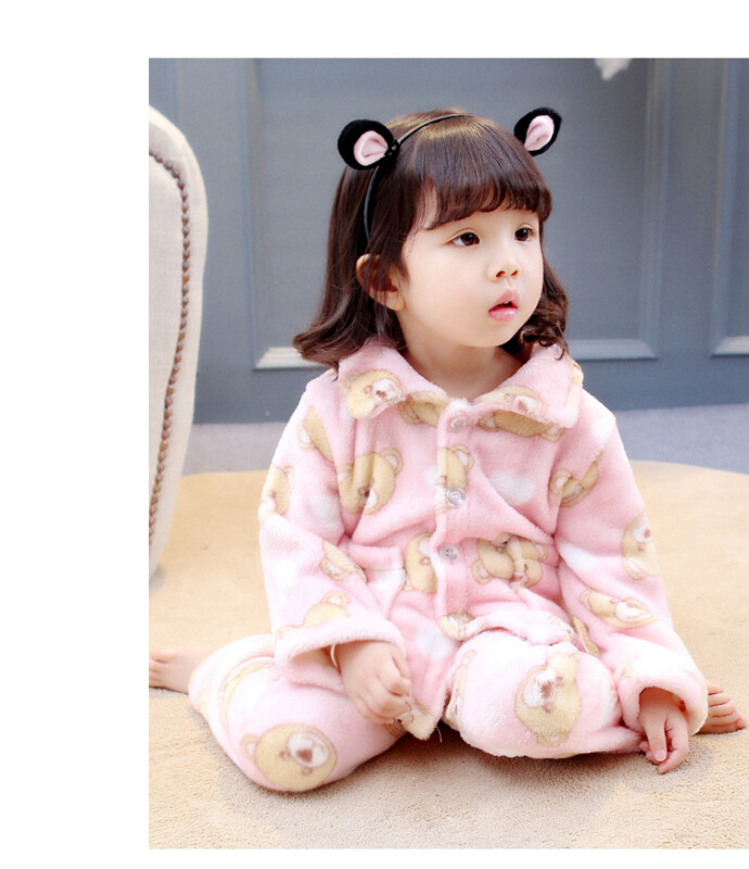 Nơi bán Trẻ Em 2 Mặt Dép Nỉ Bộ Đồ Ngủ Hàn Quốc Nữ Nỉ Mặc Phù Hợp Với Áo