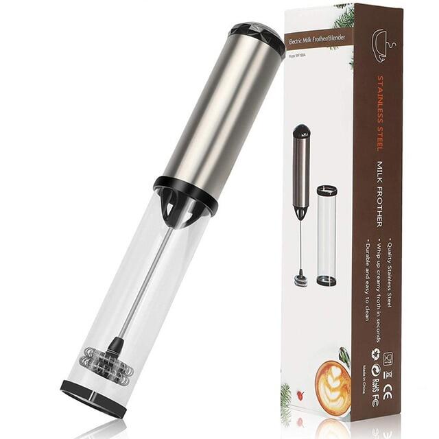 Portable Electric Milk Frother Handheld Mini Coffee Foamer Maker Kitchen Blender Egg Beater Cappuccino Cream Mix Whisk Tools