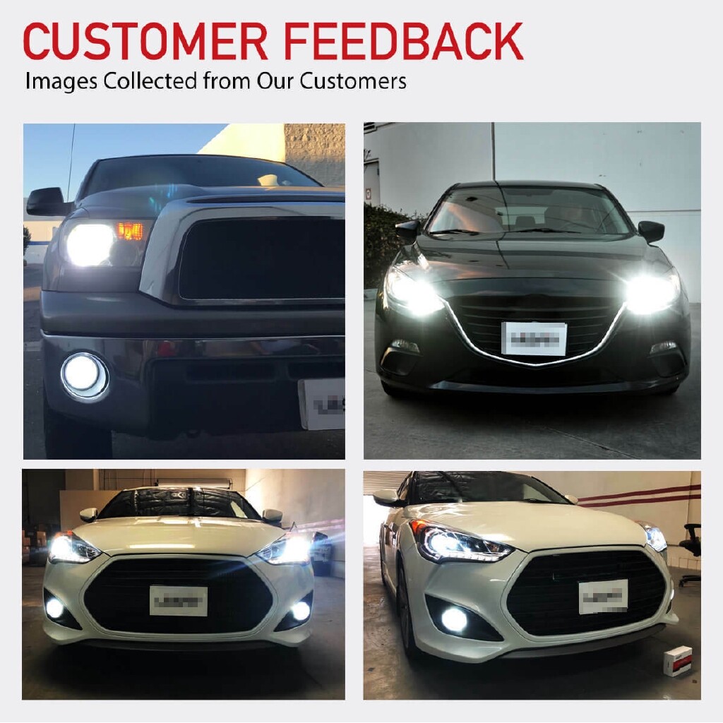2 đèn pha led sáng bảo hành 1 năm đèn pha bóng đèn hb4 cho toyota altis , năm 2006 - 2013