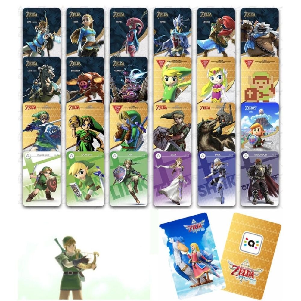 The Legend of Zelda Breath of The Wild 25/28/32/36 Pcs NFC Amiibo Card For Nintendo Switch & Switch Oled 3DS Wii Skyward Sword Linkage Game Collection Cards