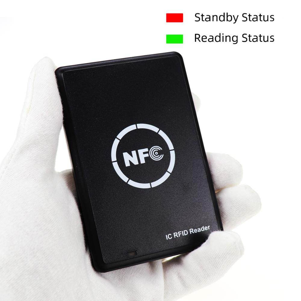 NFC Smart Card Reader Writer RFID Copier Duplicator 13.56Mhz USB Programmer Key Fobs Card IC UID S50 MF ISO14443A Tag