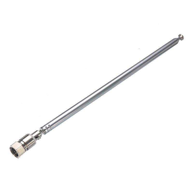 Vecys Radio Antenna,FM Portable Telescopic Antenna For TV Radio DAB FM Am Stereo Reception8 Section2 Pcs