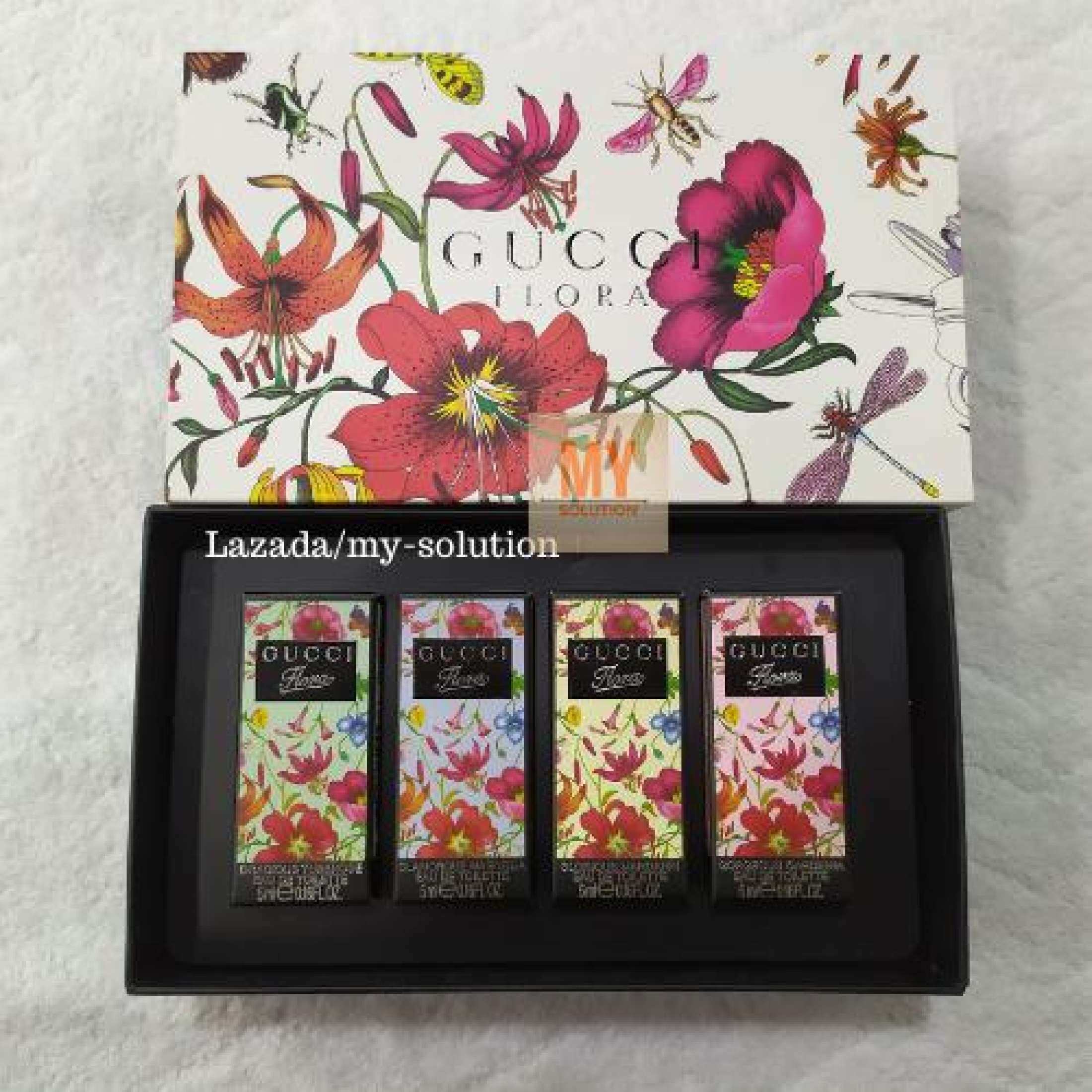 gucci flora miniature perfume set