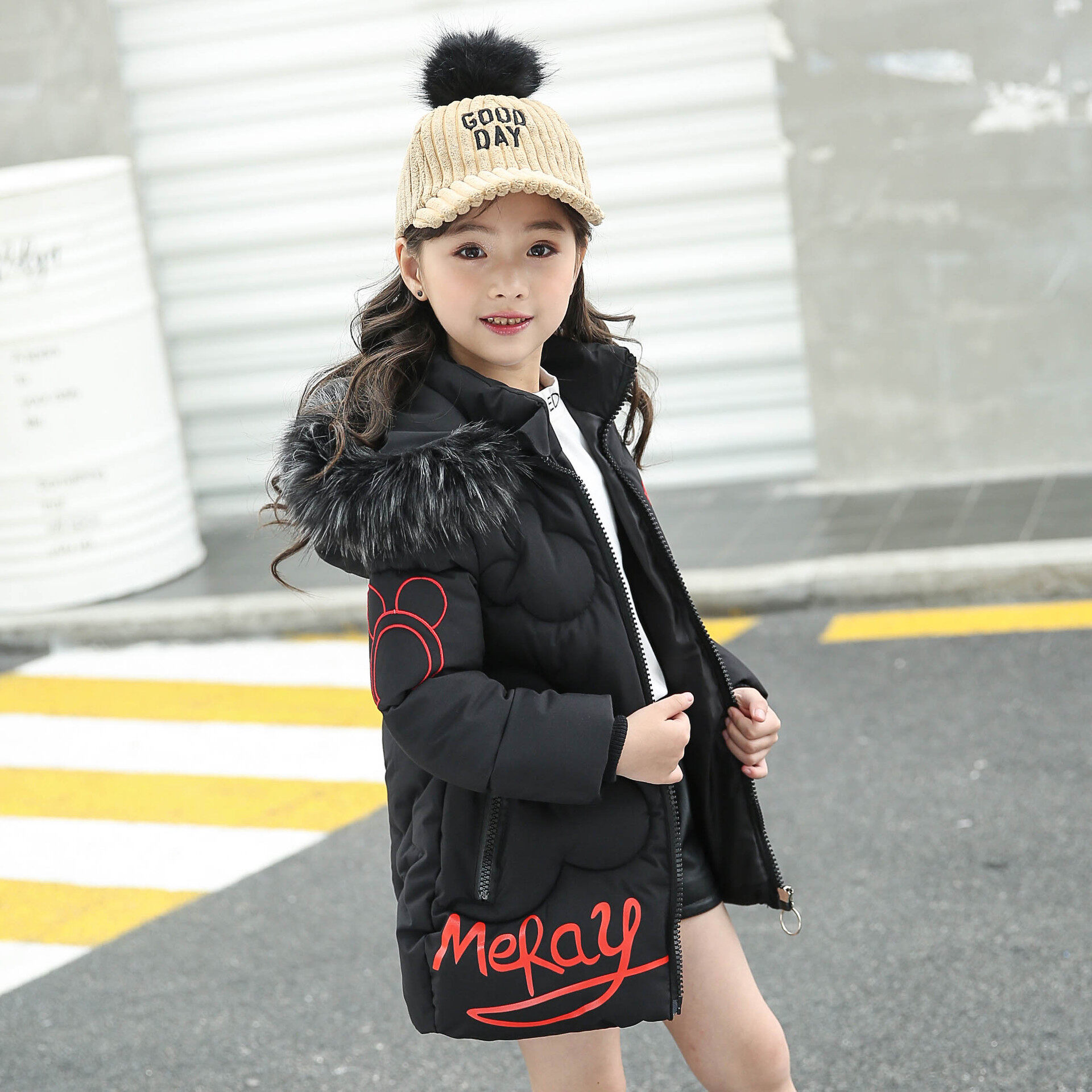4-14 Years Old 90% Down Content Thick Warm Kids Winter Jacket Boys Girls Windproof Hooded Down Coats 