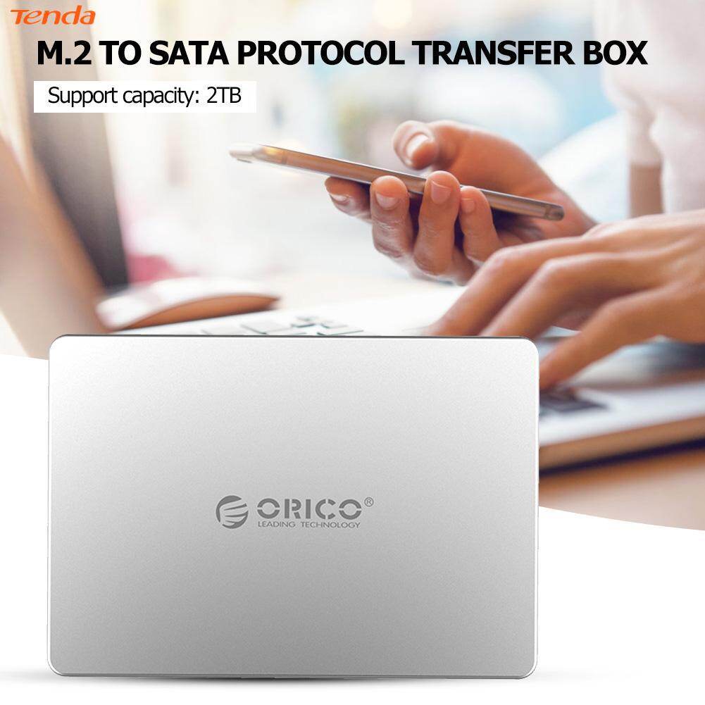 Orico m2ts aluminum alloy m.2 ngff to sata converter m.2 ssd solid state drive case enclosure adapter for desktop pc