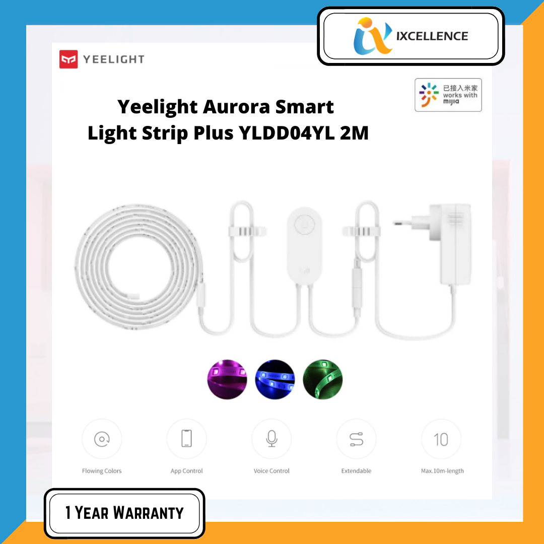 [IX] Xiaomi Yeelight Aurora Smart Light Strip Plus YLDD04YL 2M LED RGB ...
