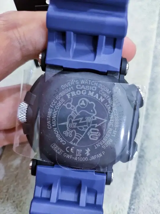 g shock frogman blue