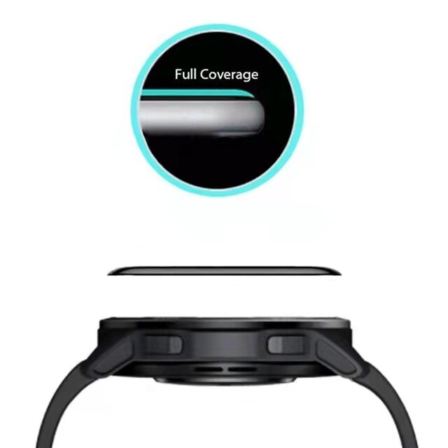 Màng Bảo Vệ Cong 3D Cho Đồng Hồ Thông Minh Haylou RT2 Miếng Dán Màn Hình Kính Cường Lực Chống Trầy Xước
