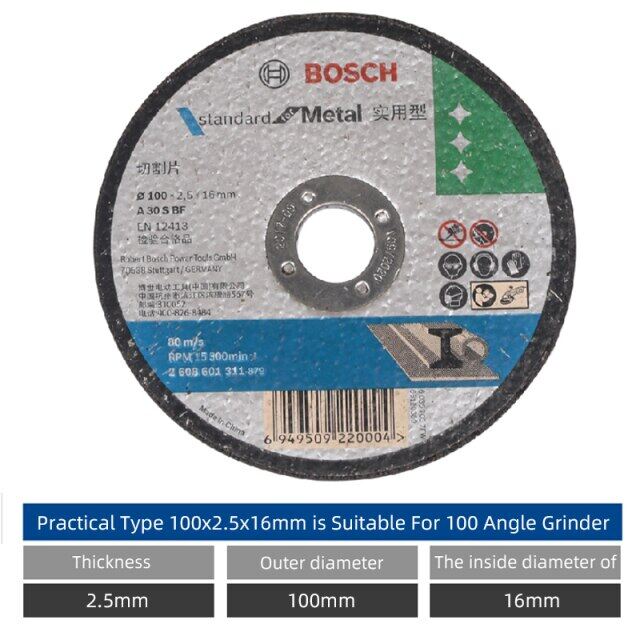 Bosch Metal Cutting Blades 5 To 25 Pieces 100mm Angle Grinder Alumina Cutting Blades For 100mm Angle Grinder Metal Cutting