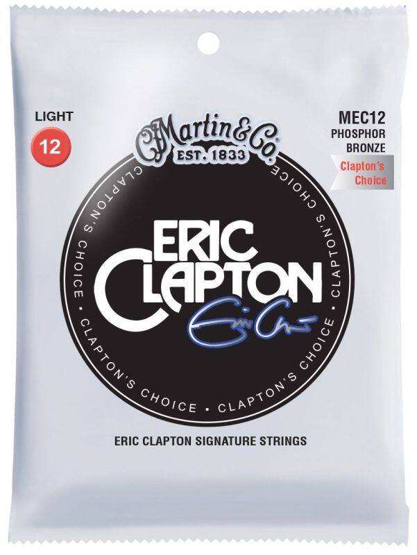 Martin MEC12 Eric Clapton Acoustic Guitar Strings Phosphor, 012-054 Malaysia
