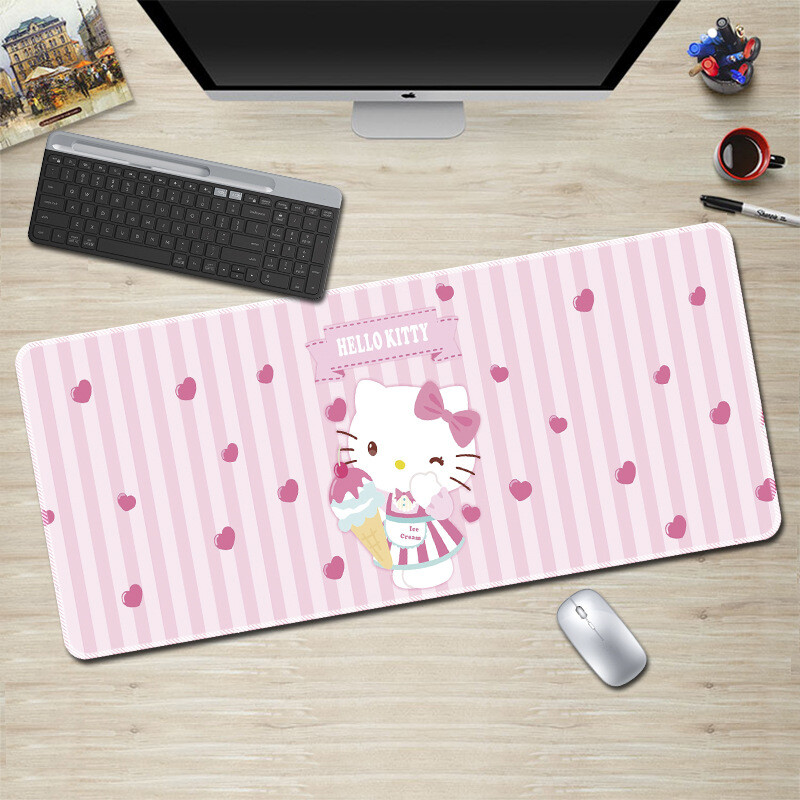 Tấm lót chuột hoạt hình hello kitty size lớn 90cm * 40cm