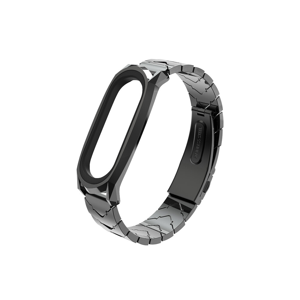 BassPal Stainless Steel  V-shaped Band for Xiaomi Mi band 7  Metal Stainless Steel Mi Band 7 Wristband
