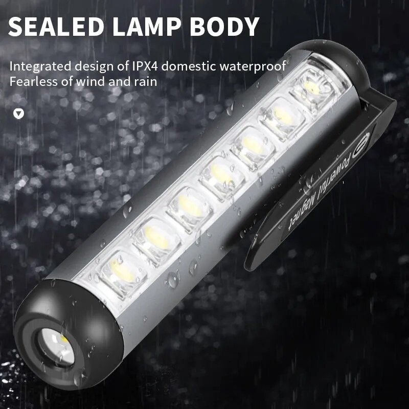 YESPERY Đèn Lồng Siêu Sáng Đèn Pin LED Mini Đèn Làm Việc Có Thể Sạc Qua USB Chống Nước Đèn Pin Đèn Cắm Trại Ngoài Trời Di Động