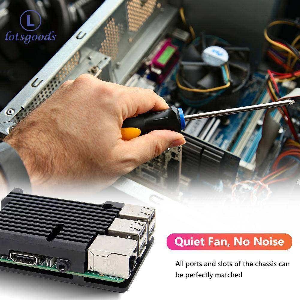 For Raspberry Pi 3 Model B B+ Aluminum Case with without Dual Cooling Fan