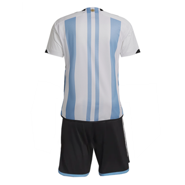 Argentina Jersey Home 2022 World Cup for Kids 213 Years Football Shirt Children's Sports Jersey