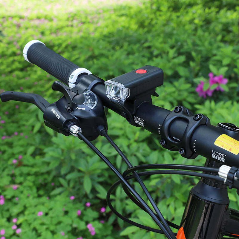 X-TIGER chống thấm nước đèn đầu xe đạp chống sốc Khung đèn đầu xe đạp an toàn đêm đi xe đạp đèn cảnh báo phổ + Đèn sau