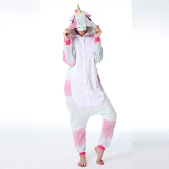Adult Unisex Unicorn Anime Onesies Winter Kigurumi Cosplay Costume Women Men Jumpsuit Flannel Sleepwear Pajamas Lazada