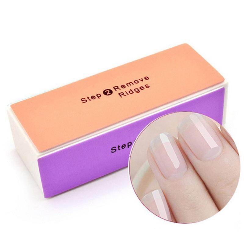 LILYCUTE 1 Miếng Bọt Biển Chà Nhám Màu Hồng Xanh Trắng Dụng Cụ Làm Móng Dụng Cụ Làm Móng