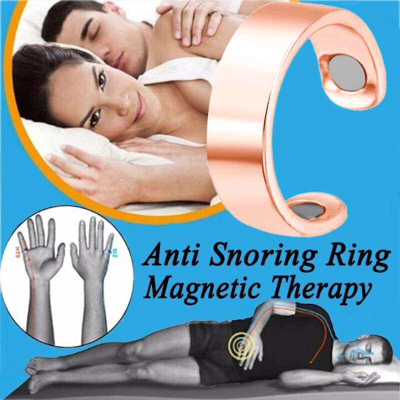 【ZNBY】Glossy Silver Magnetic Health Ring Magnet Open Ring - 1 Piece