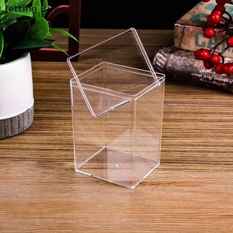 【Jettingbuy】 Flash Sale Desktop Storage Box Acrylic Doll Model Display Case Dustproof Transparent Toy Model Display Stand Action Figure Toys Storage Box